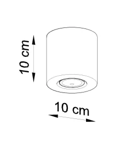 Plafon ORBIS naturalne drewno (SL.0492) - Sollux