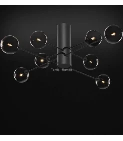 Plafon OSLO kol. czarny (67753) Ramko