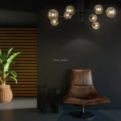 Plafon OSLO kol. czarny (67753) Ramko