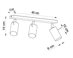 Plafon RING 3 chrom (SL.0729) - Sollux