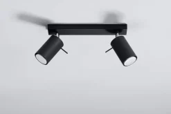 Plafon RING 2 czarny (SL.0092) - Sollux