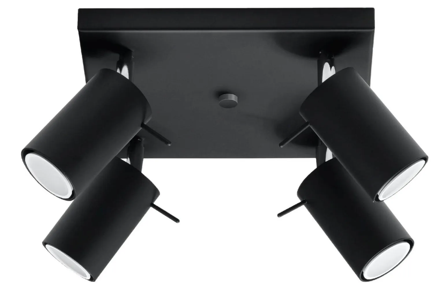 Plafon RING 4 czarny (SL.0094) - Sollux