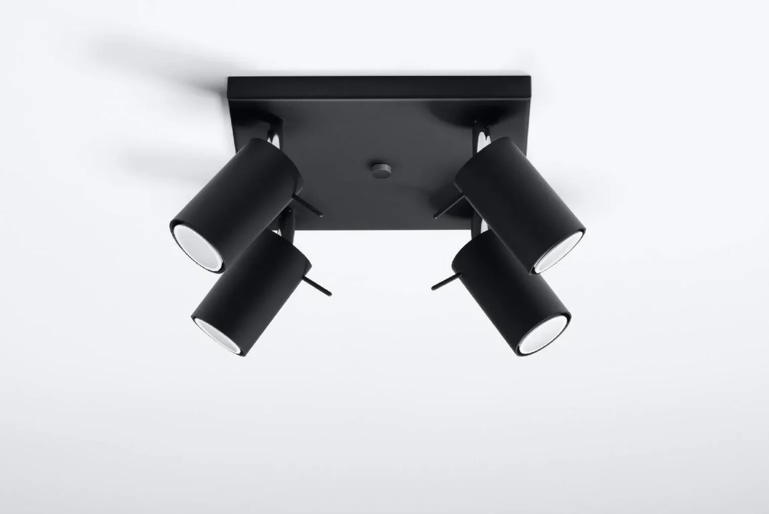 Plafon RING 4 czarny (SL.0094) - Sollux