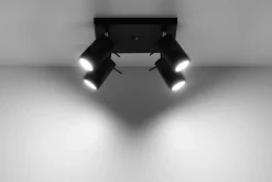 Plafon RING 4 czarny (SL.0094) - Sollux