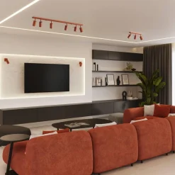 Plafon RING 2 ochra czerwona (SL.1507) - Sollux Lighting