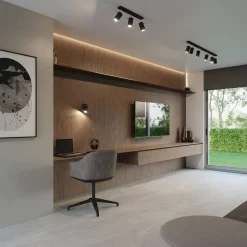 Plafon RING 4L czarny (SL.0332) - Sollux