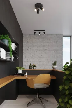 Plafon RING 3P czarny (SL.1016) - Sollux