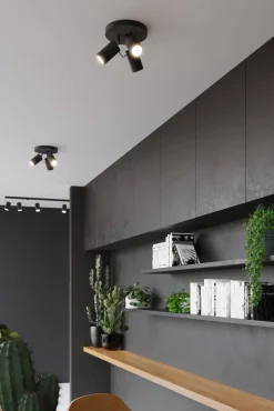 Plafon RING 3P czarny (SL.1016) - Sollux