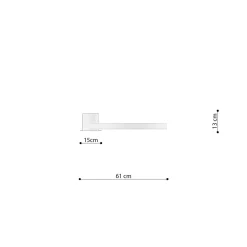 Plafon RIO 55 ochra czerwona LED 3000K (TH.411) - Thoro Lighting