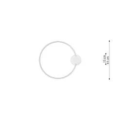 Plafon RIO 55 ochra czerwona LED 3000K (TH.411) - Thoro Lighting