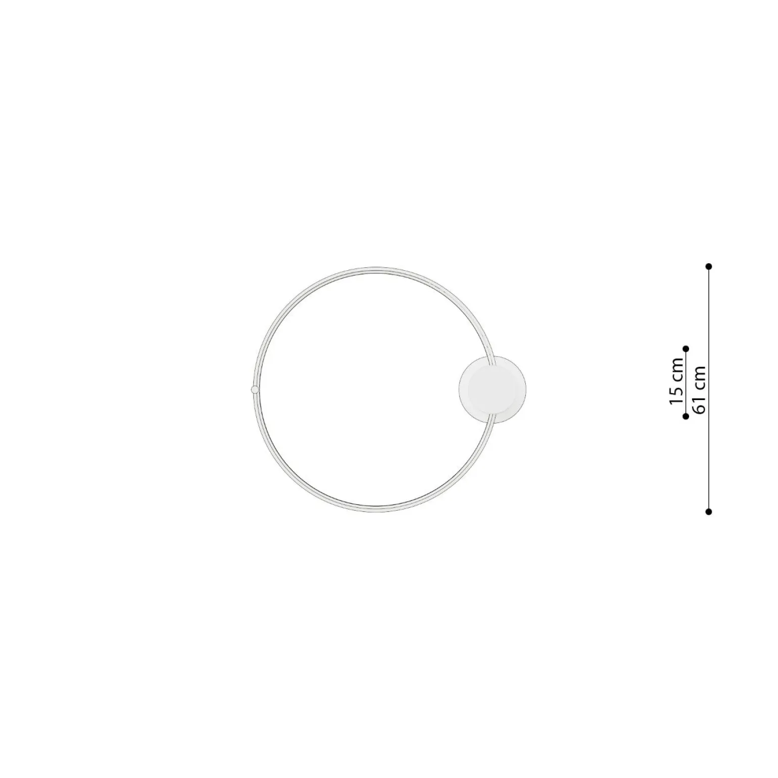 Plafon RIO 55 ochra czerwona LED 3000K (TH.411) - Thoro Lighting