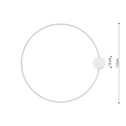 Plafon RIO 110 ochra czerwona LED 3000K (TH.413) - Thoro Lighting
