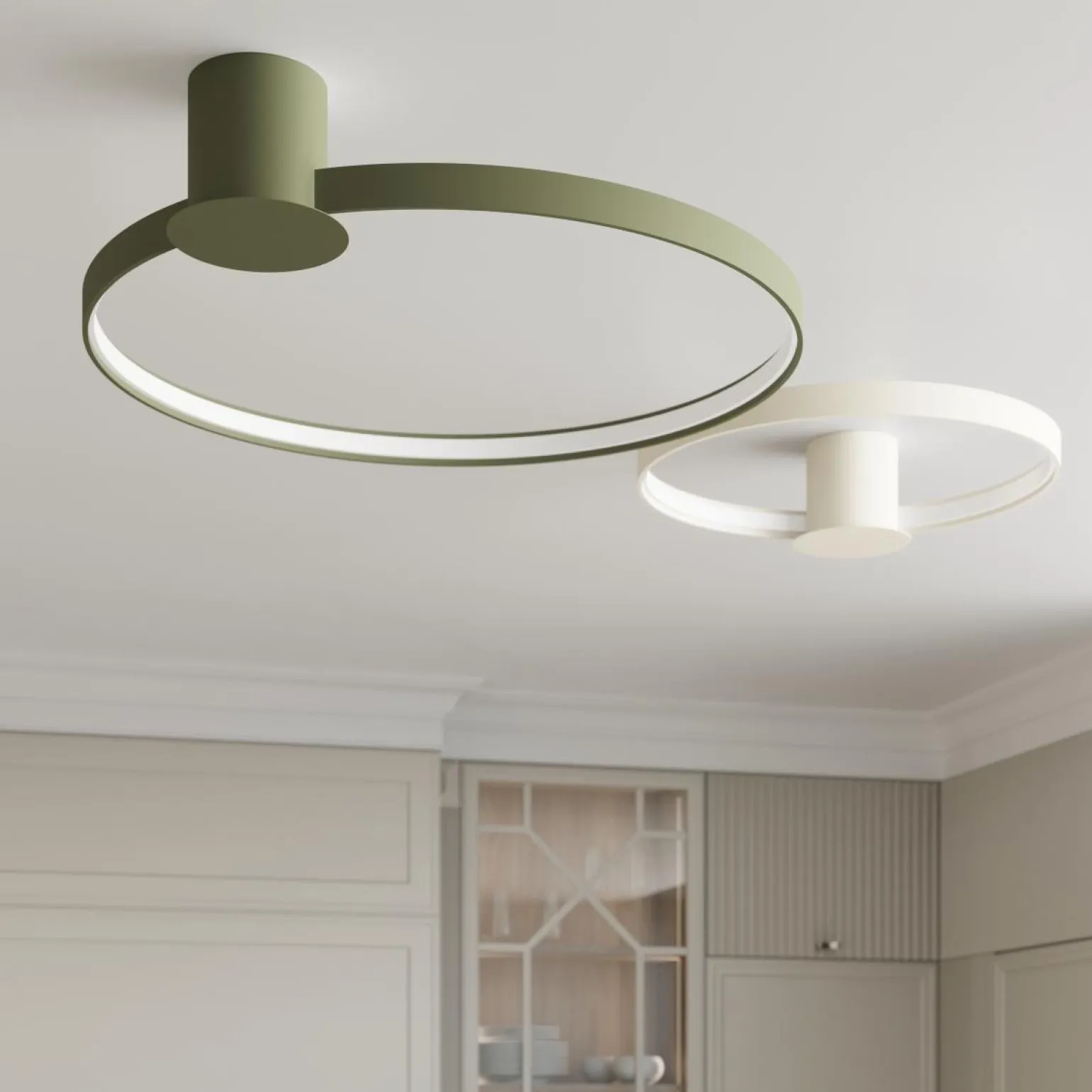 Plafon RIO 78 zielony oliwkowy LED 4000K (TH.393) - Thoro Lighting