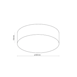 Plafon RONDO LINEN Ø45 (5636) - TK Lighting