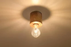 Plafon SALGADO naturalne drewno (SL.0672) - Sollux