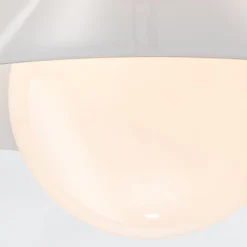 Plafon Saucer - 1 źródło światła - Postarzany mosiądz (QN-SAUCER-FM-AB-OPAL) - Quintiesse