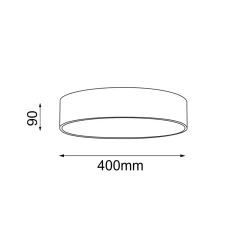 Plafon Sengo 40 - Złoty (90 mm) (1293) - Shilo
