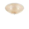 Plafon Shell PL4 kol. bursztynowy (140186) Ideal Lux