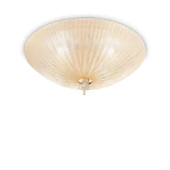 Plafon Shell PL4 kol. bursztynowy (140186) Ideal Lux