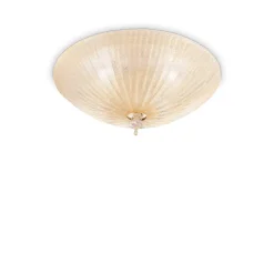 Plafon Shell PL3 kol. bursztynowy (140179) Ideal Lux