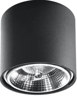 Plafon TIUBE czarny (SL.0697) - Sollux