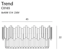 Plafon TREND 45 cm (C0165) - Maxlight