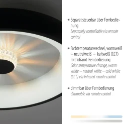 Plafon VERTIGO ceiling light black body (14384-18) - Paul Neuhaus