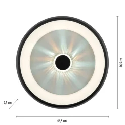 Plafon VERTIGO ceiling light black body (14384-18) - Paul Neuhaus