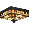 Plafon w stylu Art Deco Inglenook (QZ-INGLENOOK-F) - Elstead Lighting