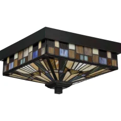 Plafon w stylu Art Deco Inglenook (QZ-INGLENOOK-F) - Elstead Lighting