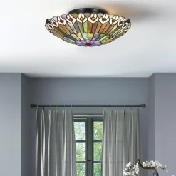 Plafon Watkins - 2 źródła światła - Valiant brąz (QZ-WATKINS-F-VB) - Elstead Lighting