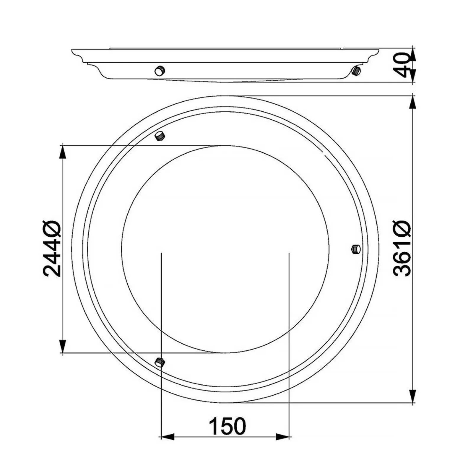Plafon Welland (WELLAND-F-PB) - Elstead Lighting