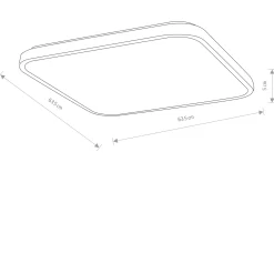 Plafon wewnętrzny AGNES SQUARE LED PRO (10993) - Nowodvorski