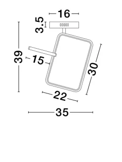 Plafon wewnętrzny CHULUMANI (LE44825) - Luces Exclusivas