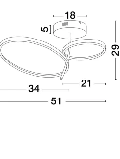 Plafon wewnętrzny CHULUMANI (LE44822) - Luces Exclusivas