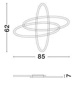 Plafon wewnętrzny SICUANI (LE44868) - Luces Exclusivas