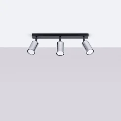 Plafon WINX 3 czarny/chrom (SL.1368) - Sollux Lighting