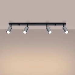 Plafon WINX 4L czarny/chrom (SL.1371) - Sollux Lighting