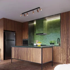 Plafon WINX 6L czarny/miedź (SL.1380) - Sollux Lighting