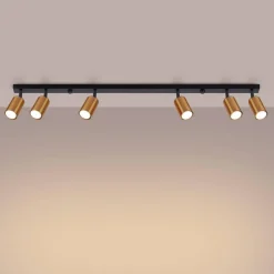 Plafon WINX 6L czarny/miedź (SL.1380) - Sollux Lighting