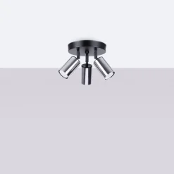 Plafon WINX 3P czarny/chrom (SL.1369) - Sollux Lighting
