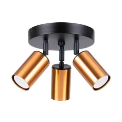 Plafon WINX 3P czarny/miedź (SL.1377) - Sollux Lighting