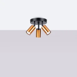 Plafon WINX 3P czarny/miedź (SL.1377) - Sollux Lighting