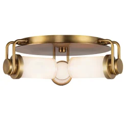 Plafon Wynwood - 3 źródła światła - Vintage mosiądz (QN-WYNWOOD-F-VBS) - Quintiesse