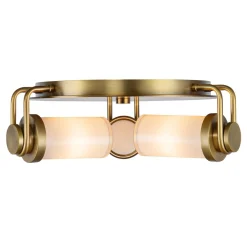 Plafon Wynwood - 3 źródła światła - Vintage mosiądz (QN-WYNWOOD-F-VBS) - Quintiesse