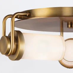 Plafon Wynwood - 3 źródła światła - Vintage mosiądz (QN-WYNWOOD-F-VBS) - Quintiesse