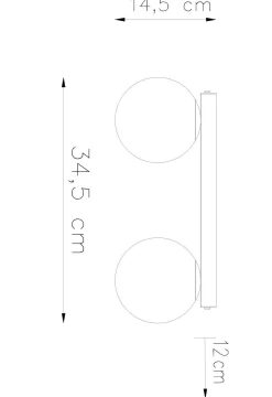 Plafon YOLI 2 biały (SL.1147) - Sollux