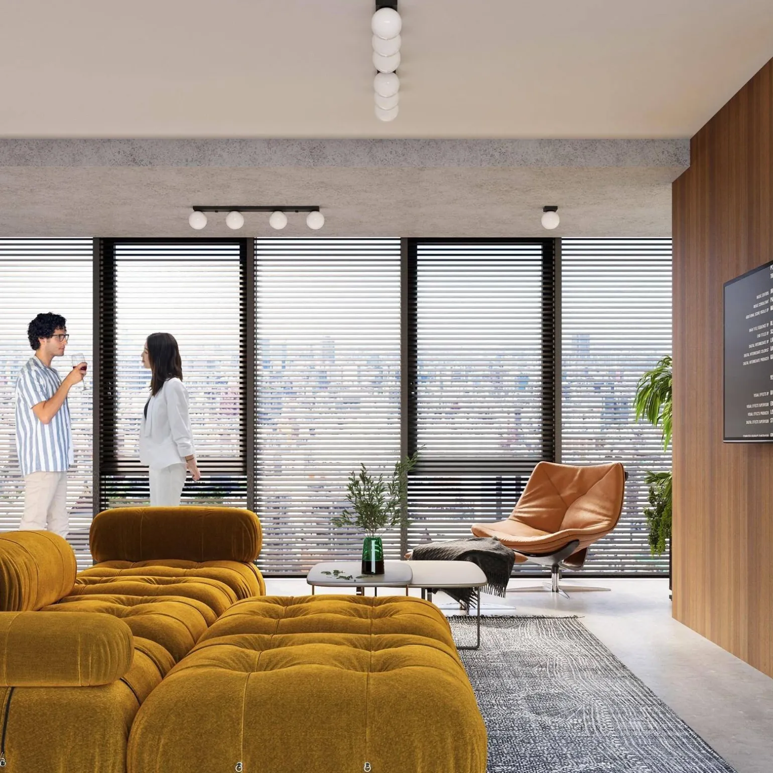 Plafon YOLI 3 czarny (SL.1153) - Sollux