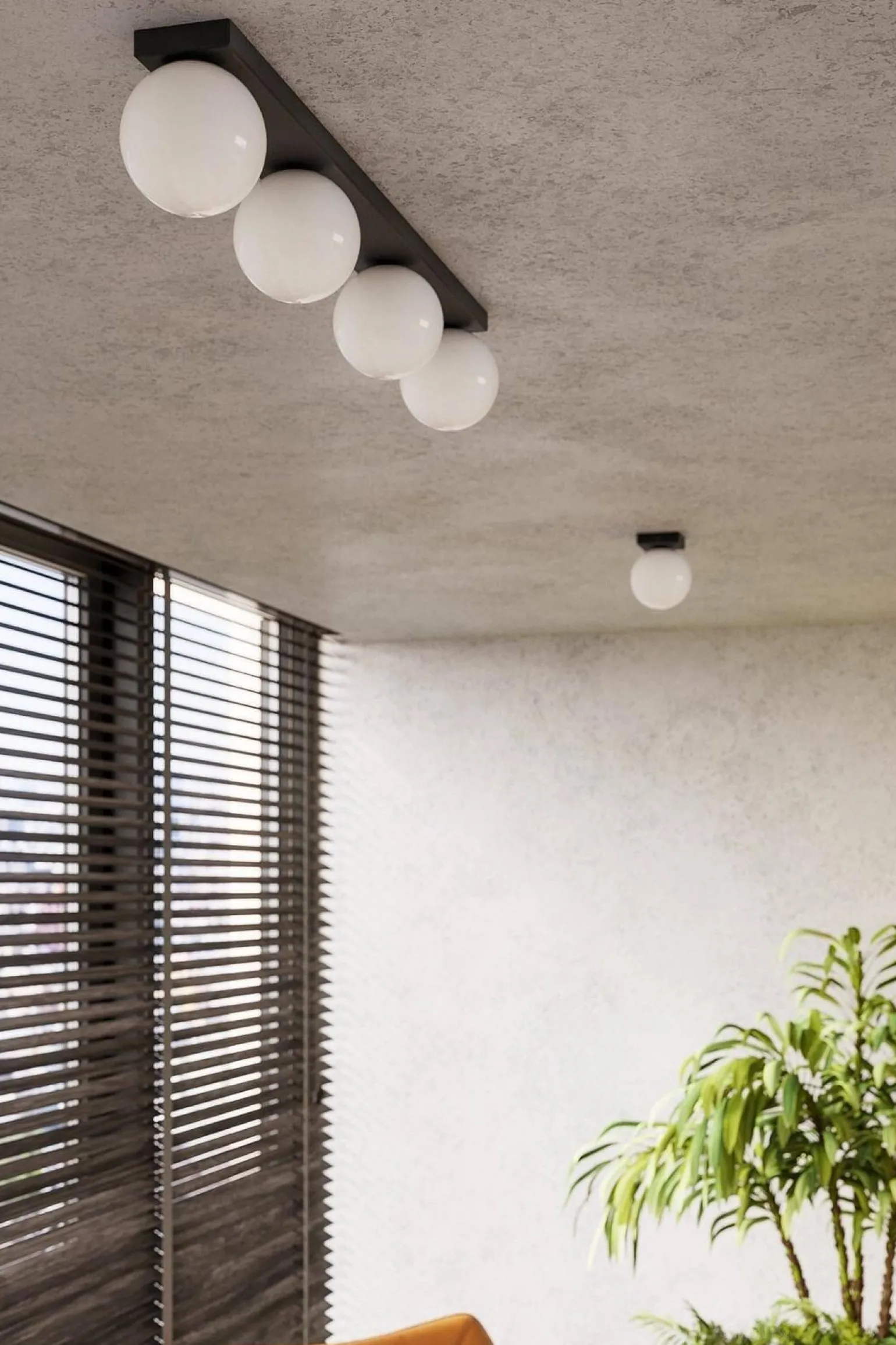 Plafon YOLI 3 czarny (SL.1153) - Sollux