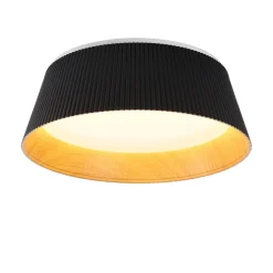 Plafon z efektownym kloszem FRILL LED czarny 45 cm (ST-DL6487-C-BK) - Step into Design